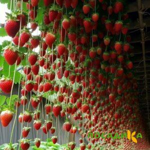 Клубника ампельная Анастасия купить по цене от 370р. в интернет-магазине «Посадика» с доставкой почтой в в Волчанске и по всей России – [изображение №1].